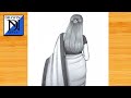 How To Draw A Beautiful Woman In Saree Backside Pencil Sketch For Beginners Girl Drawing