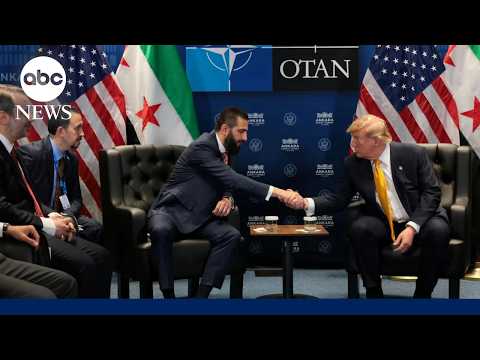 Trump meets with Syrian president at NATO summit