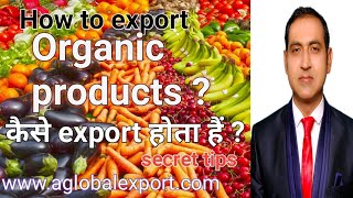 Organic products export from India.