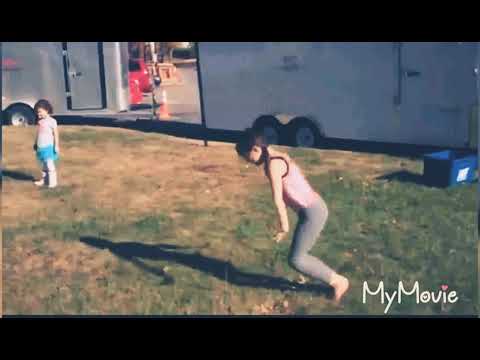Annie doing gymnastics reversed!