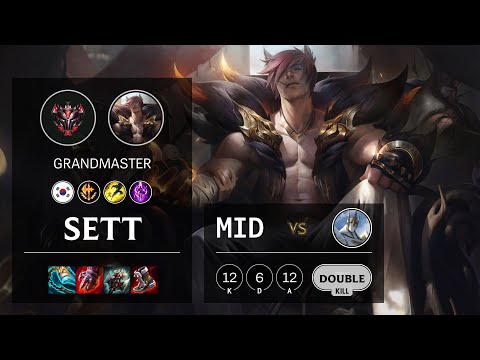 Sett Mid vs Galio - KR Grandmaster Patch 11.12