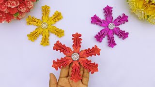 How to Make Christmas Snowflake - Glitter Foam Christmas Ornaments - DIY Handmade Xmas Craft Ideas