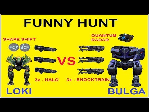 War robots shocktrain BULGA vs halo LOKI Quantum rader vs stealth