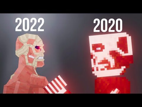 Colossal Titan 2022 vs Colossal Titan 2020 Which is best ? [Attack on Titan] - People Playground