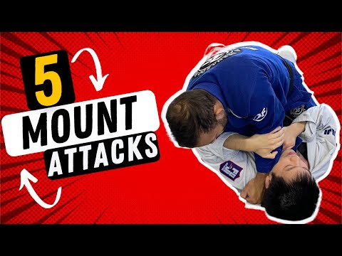 5 Ways to Submit From Mount  (Lower Belts Should Learn)