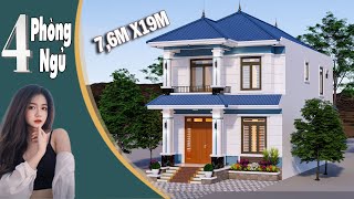 Mái nhật hiện đại 4 phòng ngủ. ATZ số 319