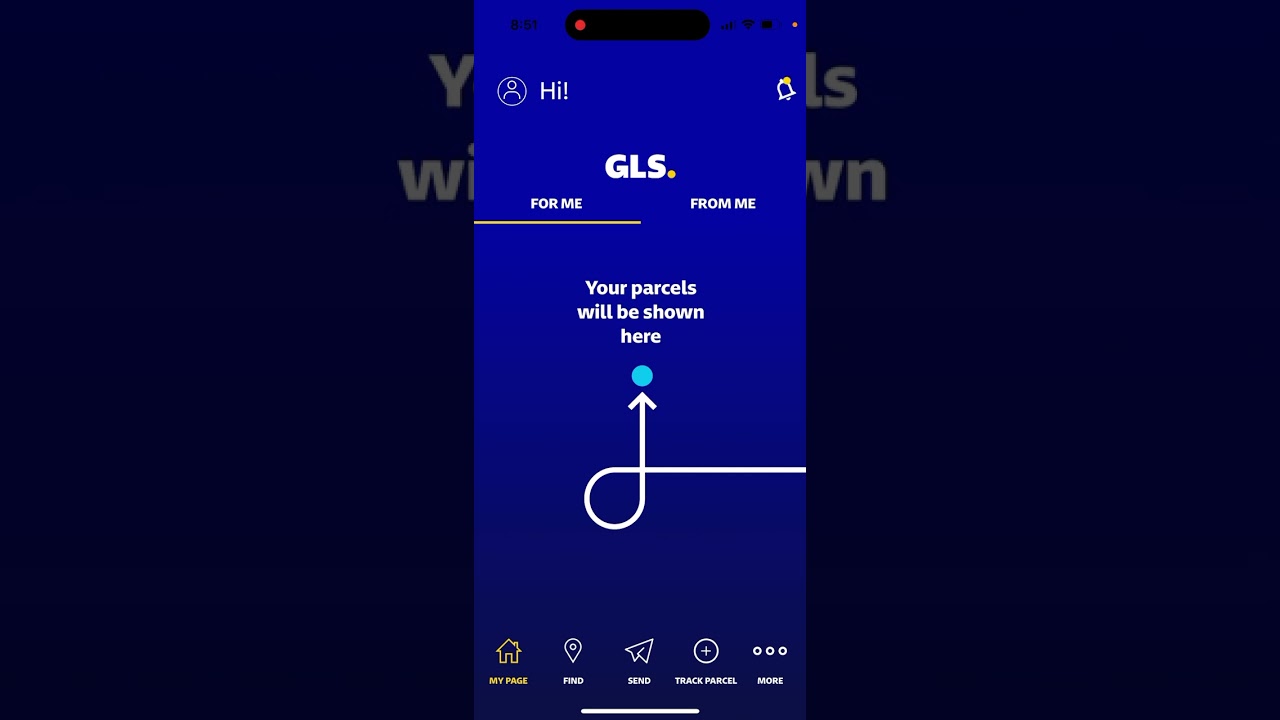 How to create an account in GLS app?