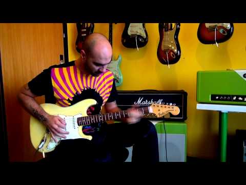 Playing Hendrix tunes on a 1969 vintage Fender Stratocaster