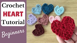 How to Crochet a Heart - Perfect for Beginners!
