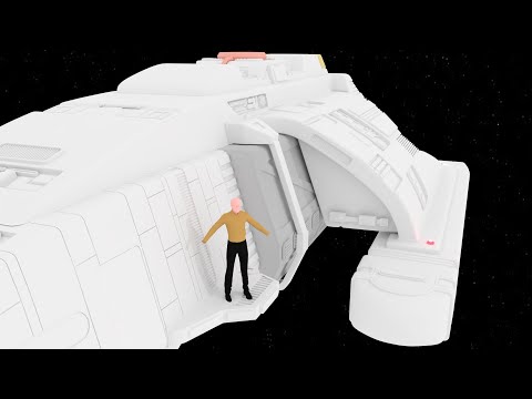 Star Trek Ruanbout Size Comparison to a Human