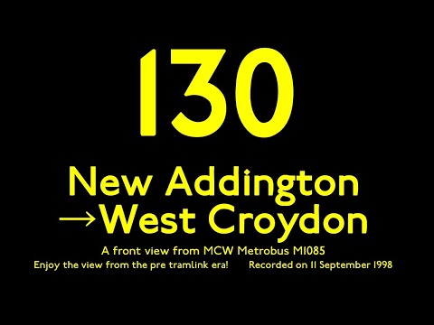 【London Bus 1998】130 New Addington to West Croydon/Front View/London Bus Nostalgic Ride/MCW Metrobus