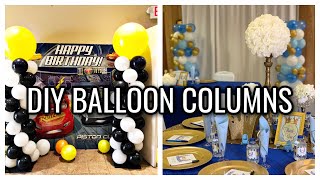 HOW TO MAKE A BALLOON COLUMN WITH STAND