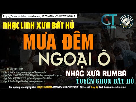 Nhạc Xưa Rumba Hiếm Có Vô Cùng | MƯA ĐÊM NGOẠI Ô - Lk Nhạc Lính Xưa 1975 Bất Hủ Một Thời