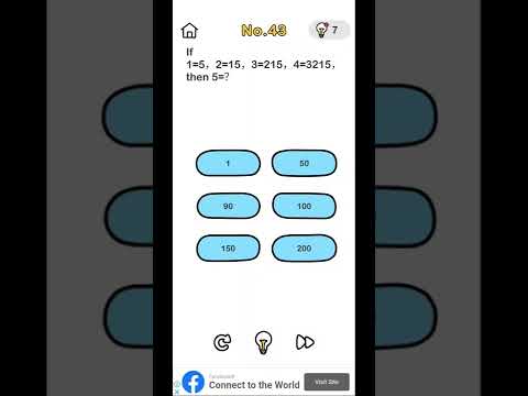 Brain Out Game Level :- If 1=5, 2=15, 3=215, 4=3215 Than 5=? || Answer