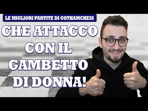 BEAUTIFUL GOTHAMCHESS QUEEN'S GAG ATTACK!