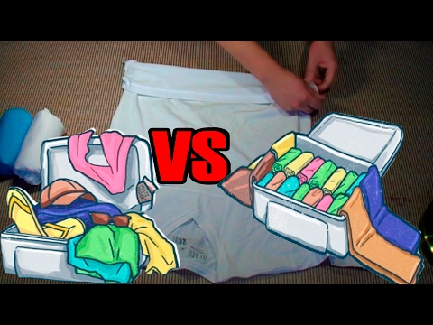 Army Packing Hack: How to Army Fold a T-Shirt ,The Best Ranger Roll Tutorial