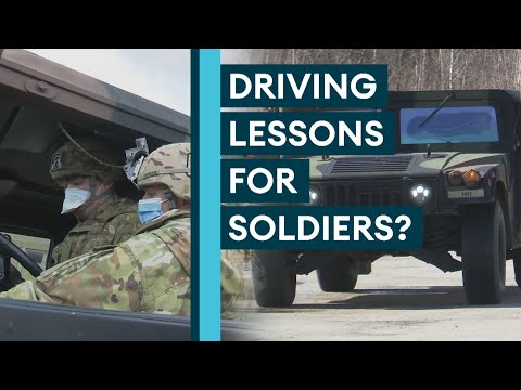 British Troops Learn To Drive US Military Vehicles 🚘