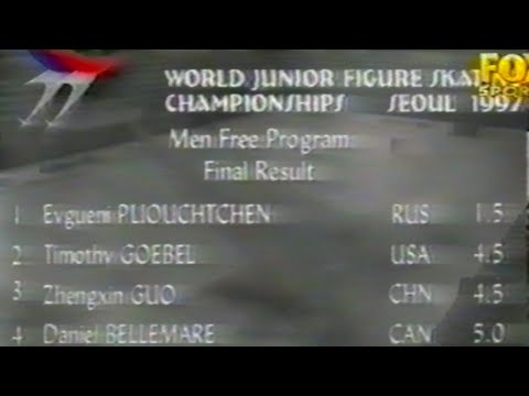Top 4 Jnr. Men | 1997 World Junior Figure Skating (feat. Evgeni Plushenko)