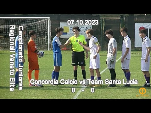 CAMPIONATO REGIONALE JUNIORES U19 ELITE VENETO – CONCORDIA CALCIO vs TEAM SANTA LUCIA  – 07.10.2023