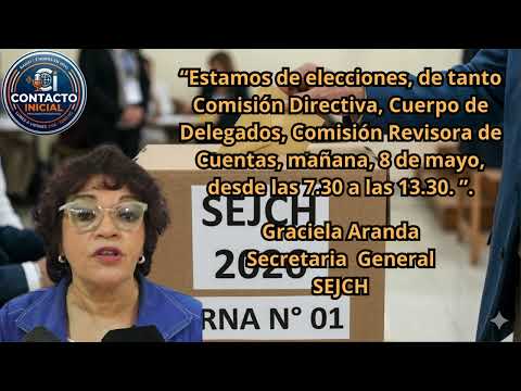 Elecciones en el SEJCH (Graciela Aranda - Secretaria General del SEJCH)