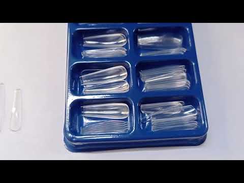 CARTELA DE UNHA A. POSTIÇA BAILARINA TRANSPARENTE COM 100 UN