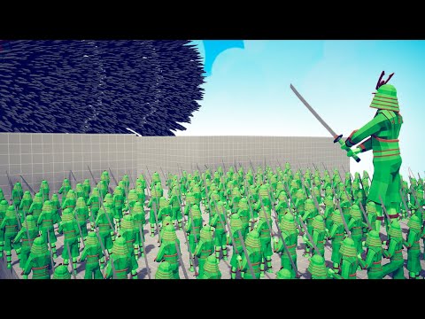 CAN 100x ZOMBIE SAMURAI + GIANT CROSS THE BRIDGE? - TABS | Totally Accurate Battle Simulator 2023