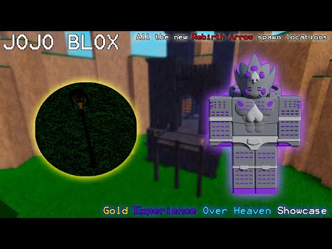 Jojo Blox - All the new Rebirth Arrow spawn locations GEOH Showcase