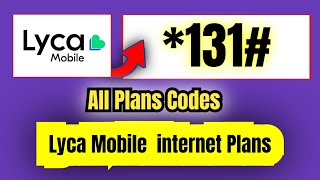 Lycamobile All Plans check Codes | Lycamobile balance Check Code