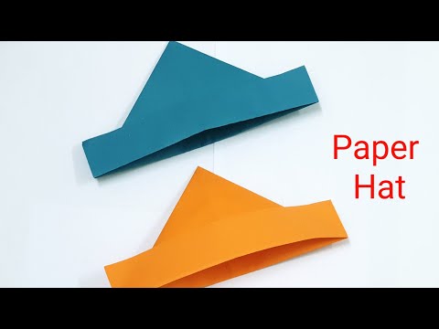 How to make paper Hat, origami paper hat,simple and easy paper crafts,