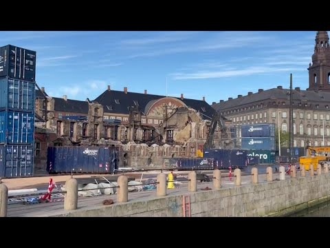 Reparations begin on Copenhagen's historic former stock exchange after blaze | AFP