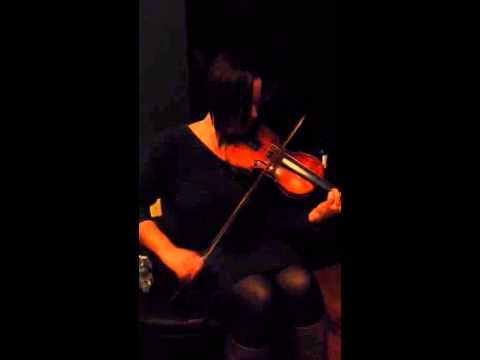 Playing Linda's new fiddle