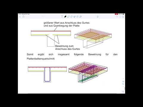 Massivbau 1 – Beispiel 12 Anschluss Druckgurt