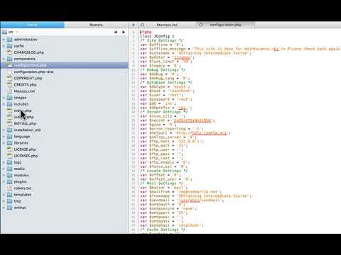 Joomla 1 5 Intermediate Lesson 4 Under the Hood