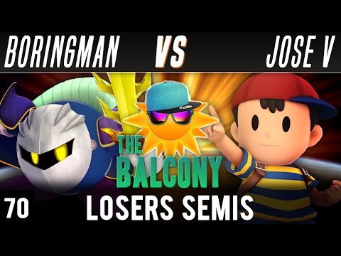 PM @ the Balcony 70 - Losers Semis ft. Jose V (Ness) VS Boringman (Mario, Metaknight)