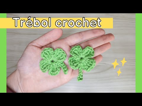 Tutorial para crear un trébol a crochet
