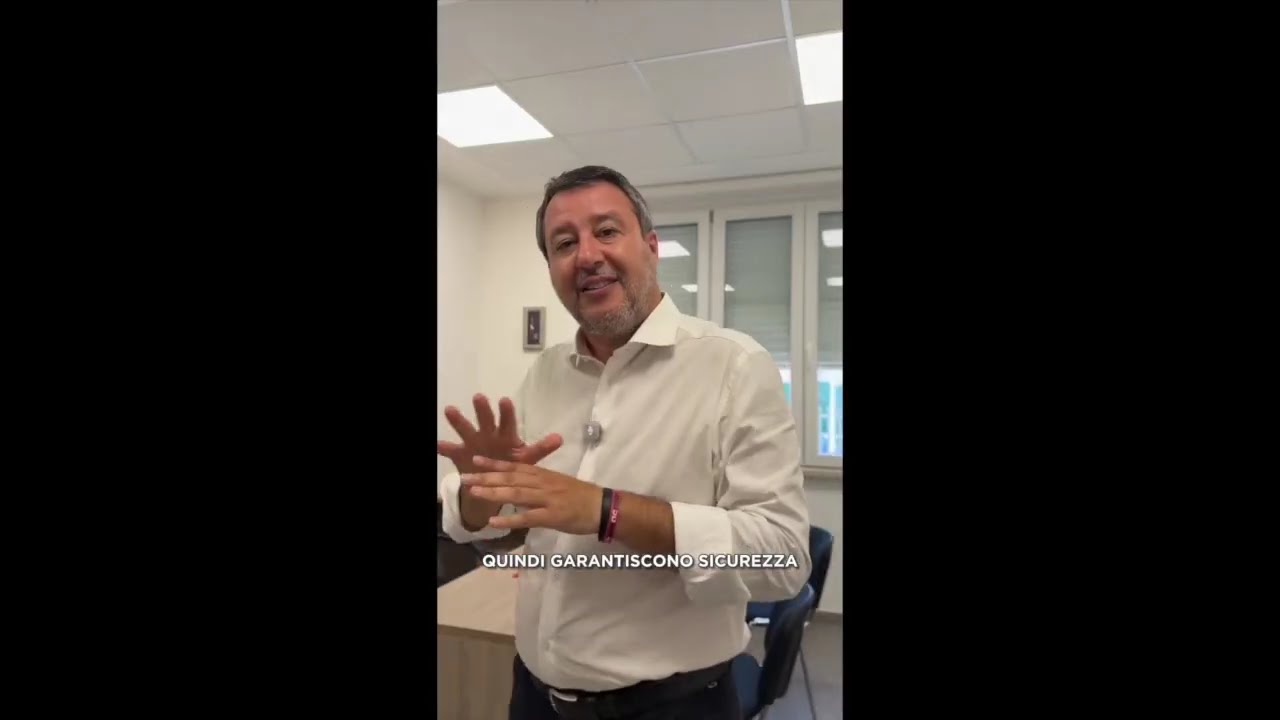SALVINI: "900 ARRESTI IN 3 ANNI: DA SCUOLA ABBANDONATA A PRESIDIO DI SICUREZZA: OGGI NUOVA CASERMA"