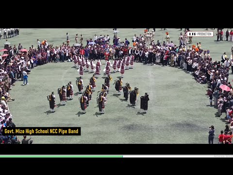 Govt Mizo High School NCC Pipe Band | I Day 2025, Lammual