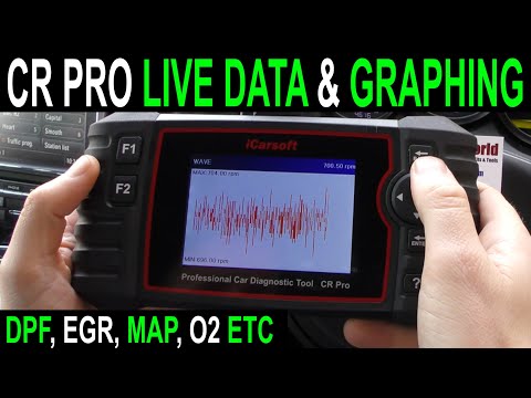 CR Pro Car Live Data & Graphing iCarsoft DPF, EGR, Coolant Exhaust temp etc