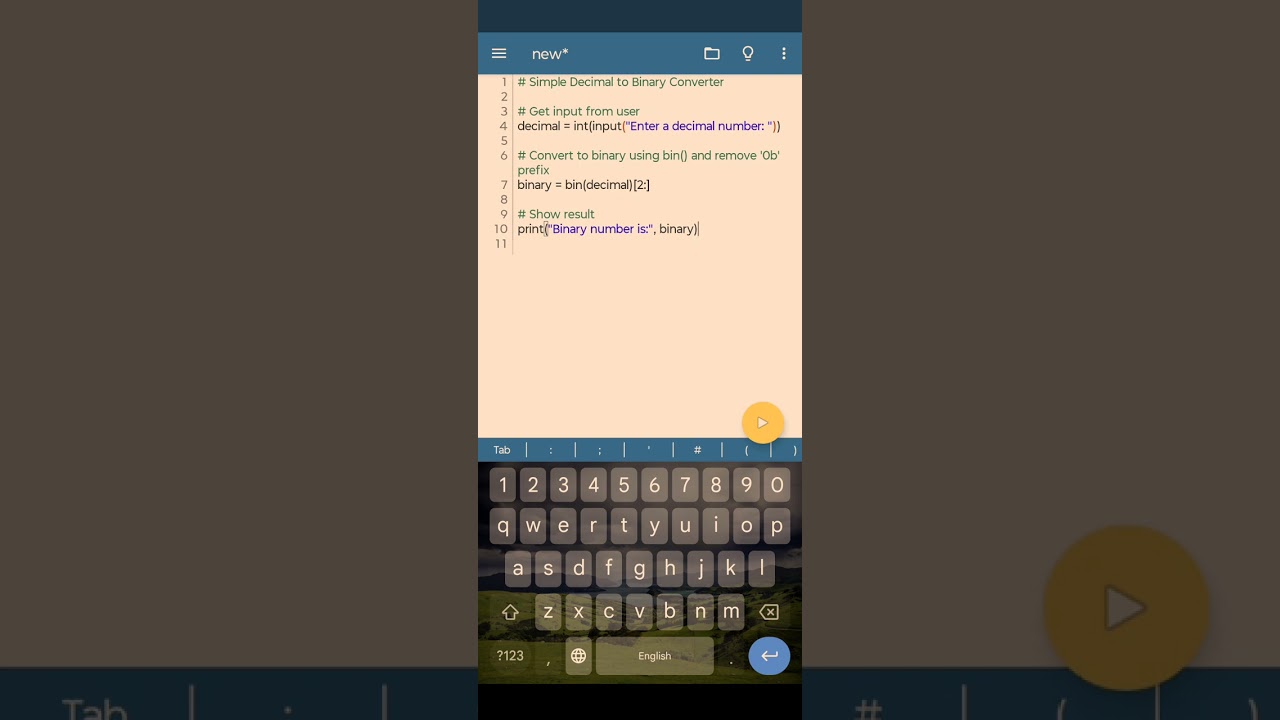 How to create decimal to binary converter in python #python #pythonprogramming