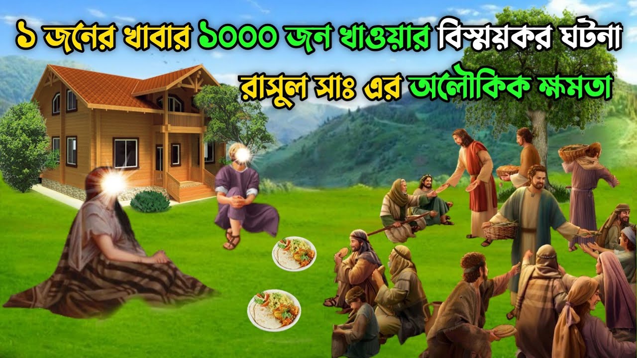 এক মুঠো খাবার ১০০০ জন খাওয়ার বিস্ময়কর ঘটনা || রাসুল সাঃ এর অলৌকিক ক্ষমতা || Motivational Story