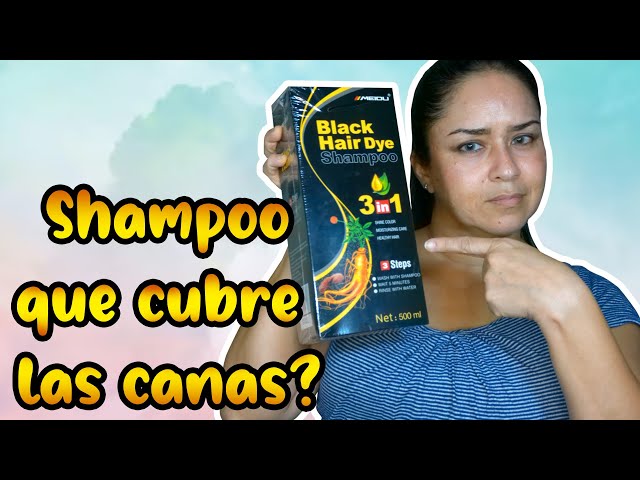 Vídeo relacionado con Hair Dye Shampoo 3 en 1 Cubre Canas, 500ML Black Hair Dye Shampoo 3 en 1, Champú Color Champu Tinte Canas Instantáneo Cubre Canas, Cobertura De Canas En En Minutos para Hombres Mujeres (Negro)