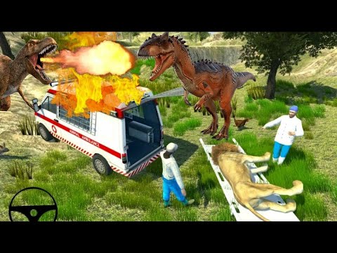 Forest Ambulance Rescue Animal Simulator Game | जंगली जानवरों को बचाने वाली एम्बुलेंस नया गेम 🚑🚑🚑