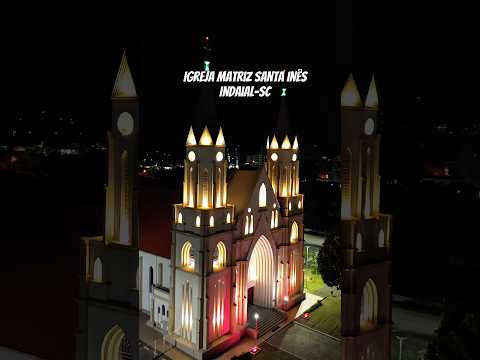 Igreja matriz santa Inês localizada na cidade de Indaial Santa Catarina #shorts #igreja