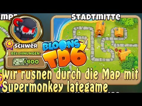 Stadtmitte auf SCHWER mit OBYN als Held durchgerusht | Bloons TD 6 deutsch | BTD 6 deutsch | BTD6