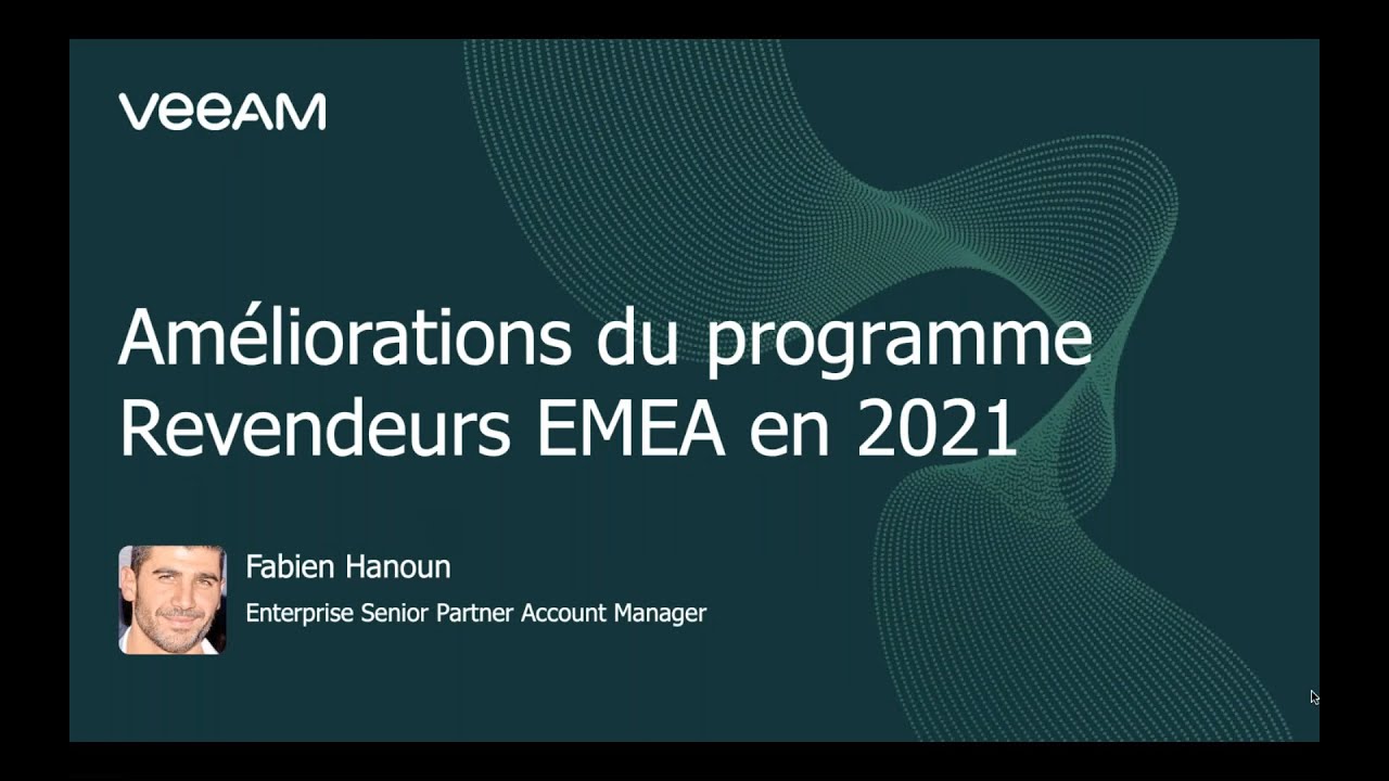 Programme Veeam ProPartner 2021 France video