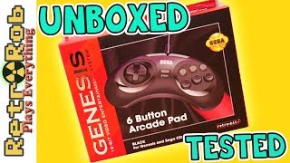 NEW Sega Genesis 6 Button Controller By RetroBit Unboxing and Thoughts