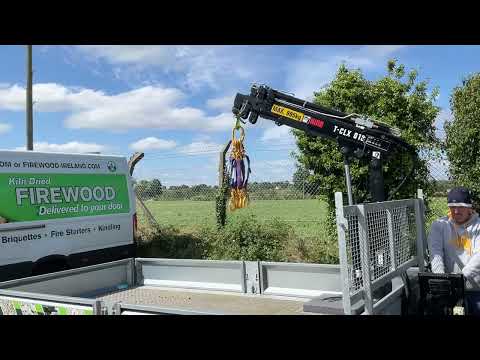 NUGENT 3500KGS TWIN AXLE DROPSIDE CRANE TRAILER - Image 2