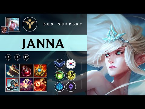 Janna Support vs Seraphine - KR Diamond Patch 25.24