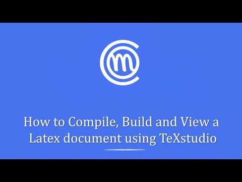 Write your first LaTeX document using TeXstudio