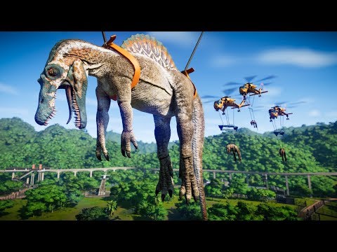 Spinosaurus Vs Indominus Rex Vs Carcharodontosaurus Vs Baryonyx - Jurassic World Evolution
